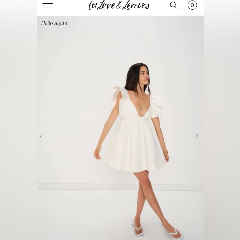 NWT🆕#180 - For Love and Lemons Clementine Mini Dress, SIZE LARGE